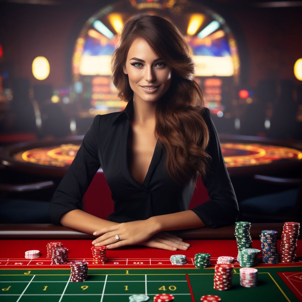 Live Caribbean Stud Poker table on bwinbet365 with dealer and multi-camera view